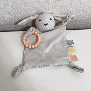 Cloud Island Bunny Crinkle Teether Security Blanket Lovey Lovie Knotted NO TAG